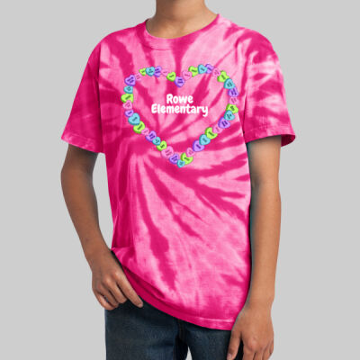 Youth Tie-Dye T-Shirt - Spring - Candy Hearts Thumbnail