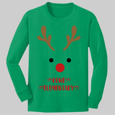  Youth Long Sleeve Shirt - Winter Holidays - Reindeer Thumbnail