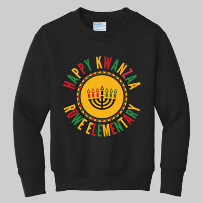  Youth Crewneck - Winter Holidays - Happy Kwanzaa Thumbnail
