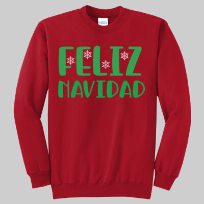 Adult T-Shirt - Winter Holidays - Feliz Navidad - Green Thumbnail