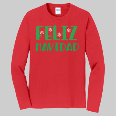 Adult T-Shirt - Winter Holidays - Feliz Navidad - Green Thumbnail