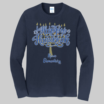 Adult Long Sleeve Shirt - Winter Holidays - Happy Hanukkah Thumbnail