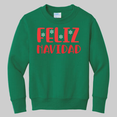  Youth Crewneck - Feliz Navidad - Red Thumbnail